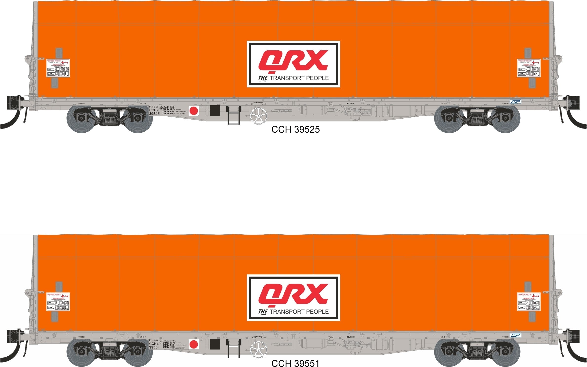 CGL Models CCH / CCHP Prairie Wagon Pack 3 HO Scale