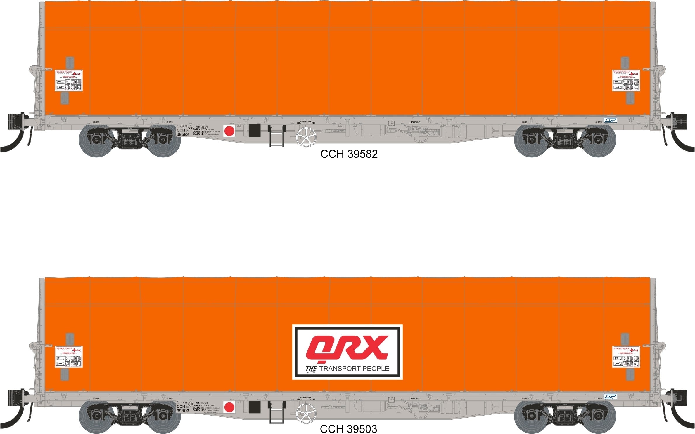 CGL Models CCH / CCHP Prairie Wagon Pack 4 HO Scale