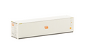 Auscision CON-148 40' Container SCF White with Small Orange Logo V4 Twin Pack HO Scale