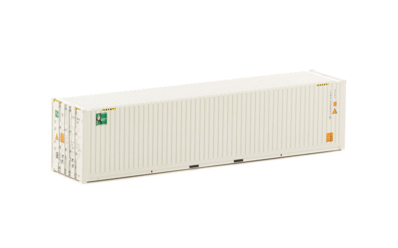 Auscision CON-150 40' Container Intermodal Solutions White V3 Small Side Logo Twin Pack HO Scale