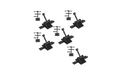 Caboose Industries 5218S Sprung with .165" w/Selectable End Fittings #218 pkg(5) HO/N Scale