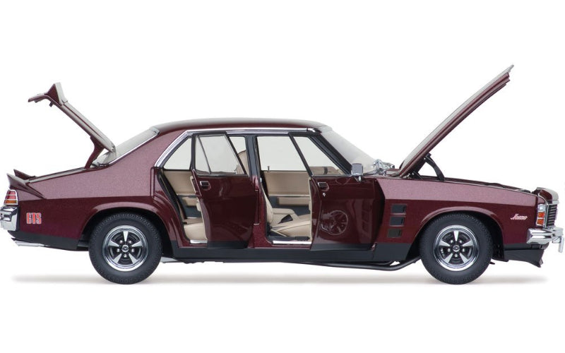 Classic Carlectables 18841 Holden HJ Monaro GTS Sedan Claret Metallic 1:18 Scale