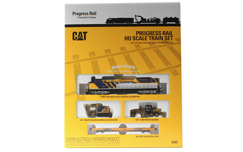 Diecast Masters CAT® 87001 Caterpillar Progress Rail Train Set HO Scale