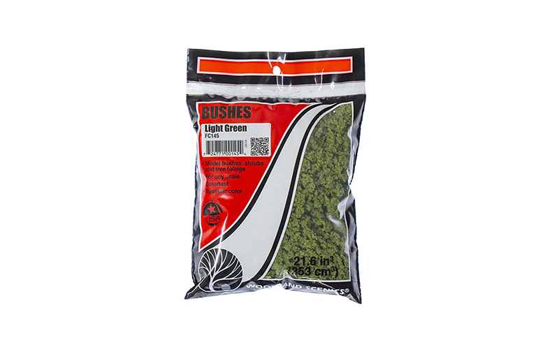 Woodland Scenics FC145 Bushes Light Green