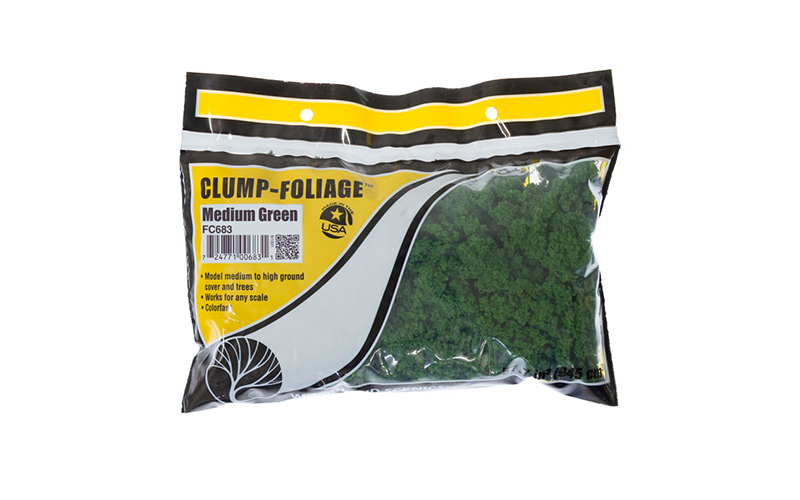 Woodland Scenics FC683 Clump-Foliage Medium Green