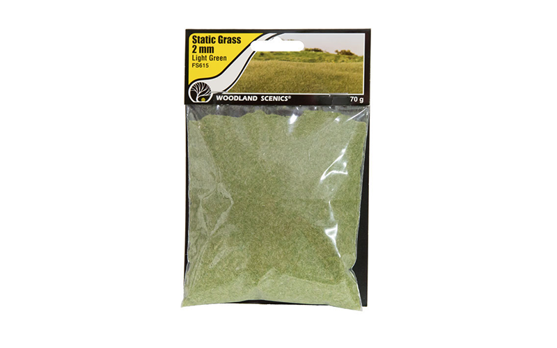 Woodland Scenics FS615 Static Grass Light Green 2mm