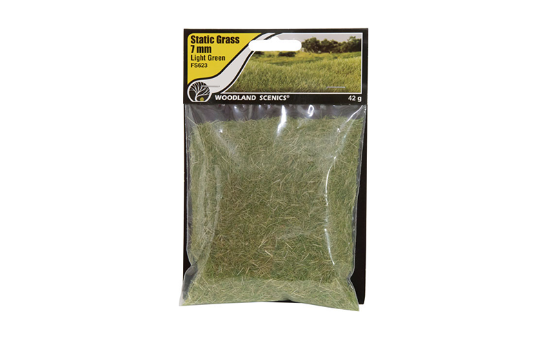 Woodland Scenics FS623 Static Grass Light Green 7mm