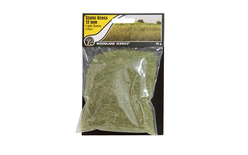 Woodland Scenics FS627 Static Grass Light Green 12mm