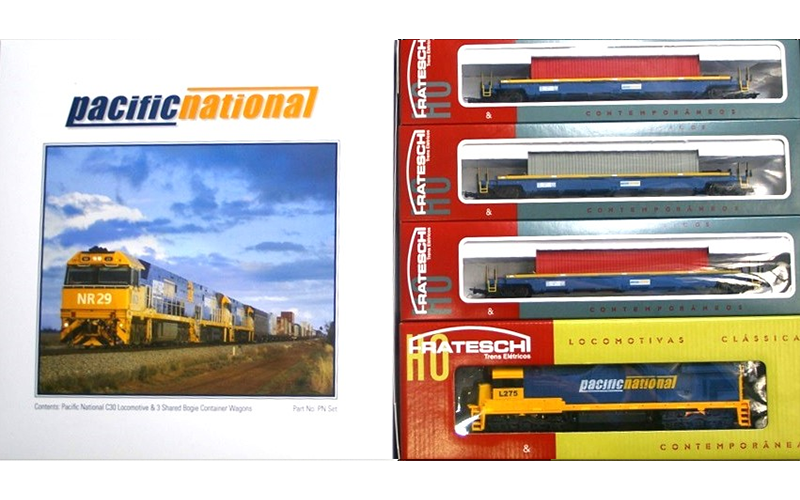 Frateschi 'Pacific National Freight' Train Pack' HO Scale