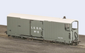 Peco Great Little Trains GR-240AO Lynton & Barnstaple 8 Ton Bogie Goods Brake Van Grey No.5 Open Veranda OO9 Scale