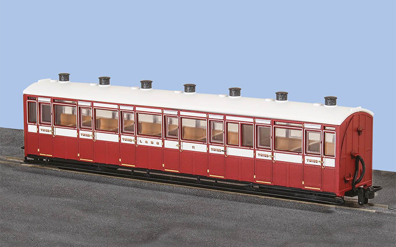 Peco Great Little Trains GR-440A All 3rd Coach Lynton and Barnstaple Livery No 11 OO9 Scale