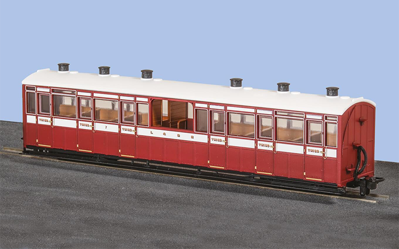 Peco Great Little Trains GR-450A Centre Observation Coach Lynton and Barnstaple Livery No 7 OO9 Scale