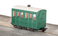 Peco Great Little Trains GR-500UG Glyn Valley Tramway Enclosed-Side Coach Green Unlettered OO9 Scale