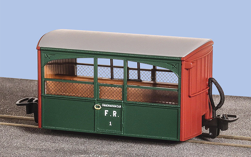 Peco Great Little Trains GR-562 Bug Box Coach Colonel Stephens Livery Zoo Car OO9 Scale