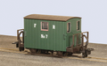 Peco Great Little Trains GR-580A FR Quarryman Coach Green Brake Coach (Double Balcony) OO9 Scale