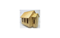 Micro Buildings HO00102 Church w/ Vestry HO Scale