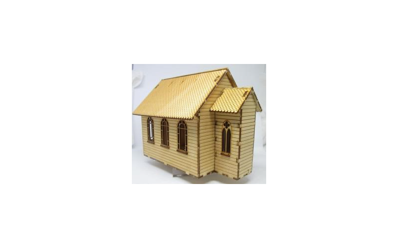 Micro Buildings HO00102 Church w/ Vestry HO Scale