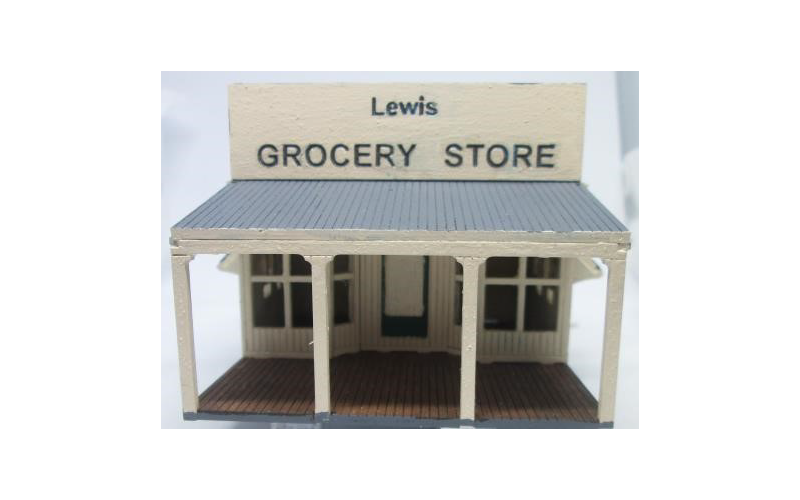 Micro Buildings HO00204 Lewis's Grocery Shop Giru NQ HO Scale