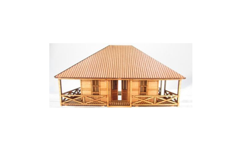 Micro Buildings HO00303 Queenslander Homestead Late 1800s Style HO Scale