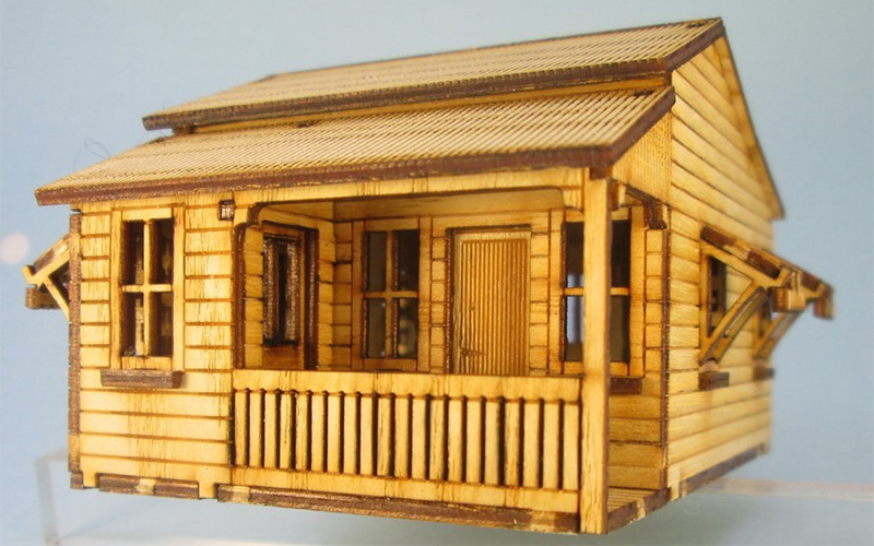 Micro Buildings HO00305 Workers Cottage Late 1800s Style HO Scale