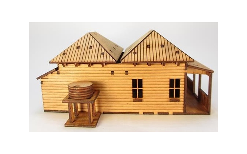 Micro Buildings HO00302 Double Miners Cottage HO Scale