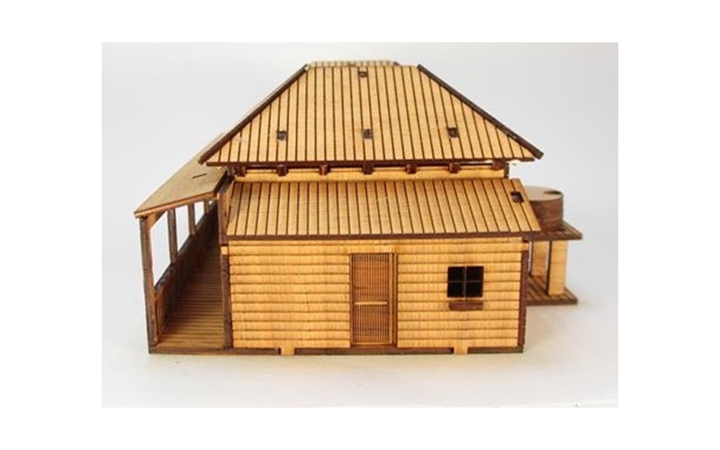 Micro Buildings HO00302 Double Miners Cottage HO Scale