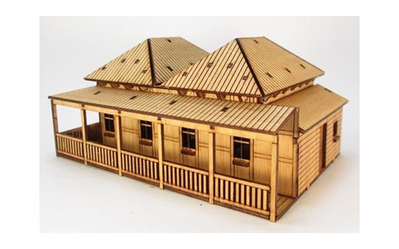 Micro Buildings HO00302 Double Miners Cottage HO Scale