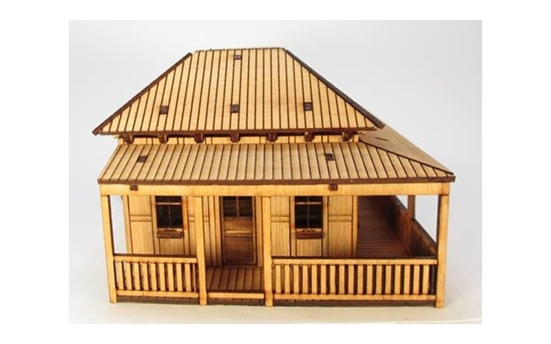 Micro Buildings HO00302 Double Miners Cottage HO Scale