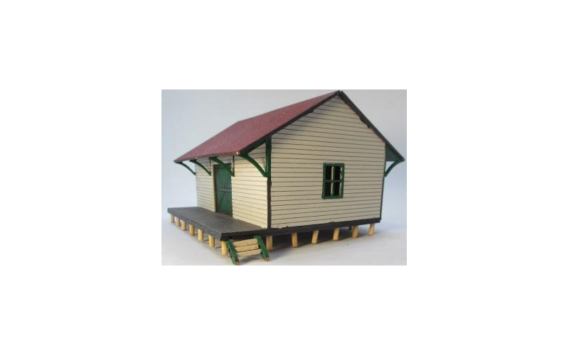 Micro Buildings HO00603 QR Goods Shed w/ Platform 30' x 20' HO Scale