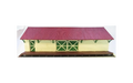 Micro Buildings HO00606 QR Goods Shed w/ Platform 60' x 20' HO Scale