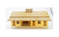 Micro Buildings HO00702 QR Railway Station Pagoda Style HO Scale
