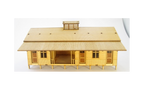 Micro Buildings HO00702 QR Railway Station Pagoda Style HO Scale