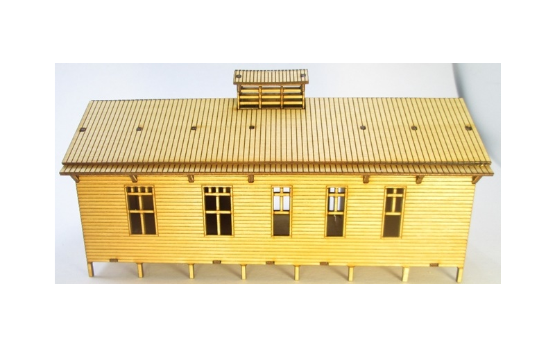 Micro Buildings HO00702 QR Railway Station Pagoda Style HO Scale