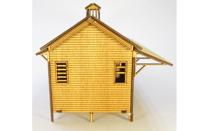 Micro Buildings HO00702 QR Railway Station Pagoda Style HO Scale