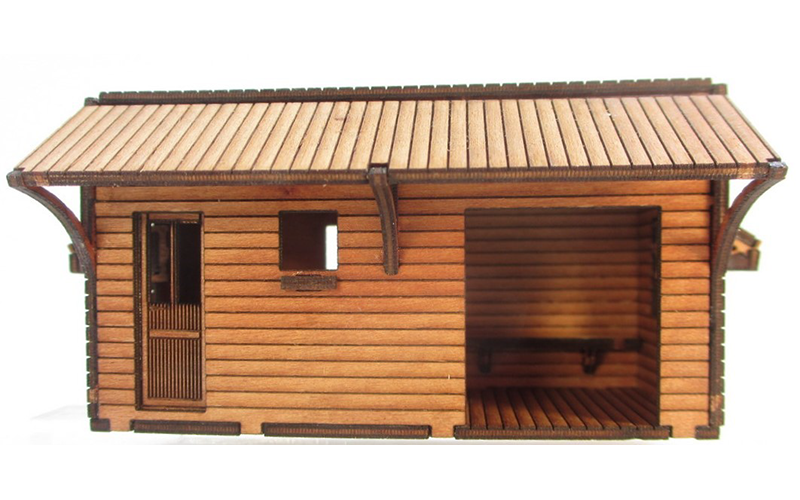 Micro Buildings HO00703 QR Small Station HO Scale
