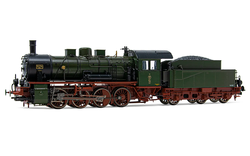 Rivarossi HR2807S KPEV Steam Locomotive Class G 8.1 Green/Black Livery Period I w/ DCC Sound Decoder HO Scale