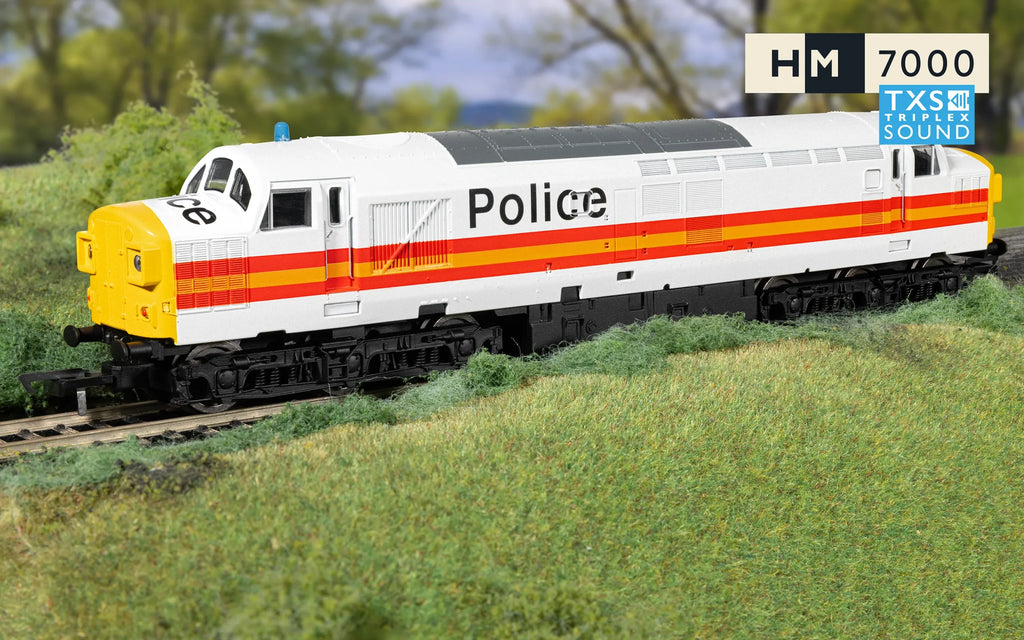 Hornby R30435TXS RailRoad: BR Class 37 '37093' Police Livery DCC Sound Fitted OO Scale