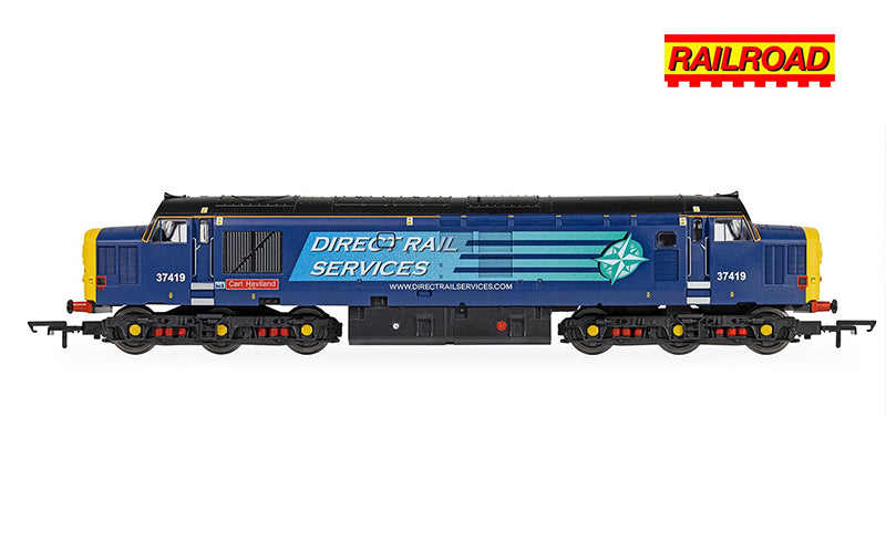 Hornby R30437TXS RailRoad DRS Class 37 'Carl Haviland' 37419 DCC Sound Fitted OO Scale