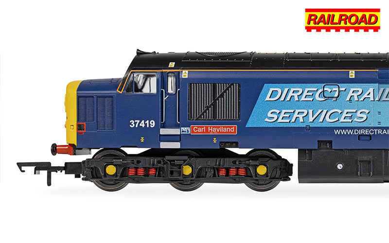 Hornby R30437TXS RailRoad DRS Class 37 'Carl Haviland' 37419 DCC Sound Fitted OO Scale