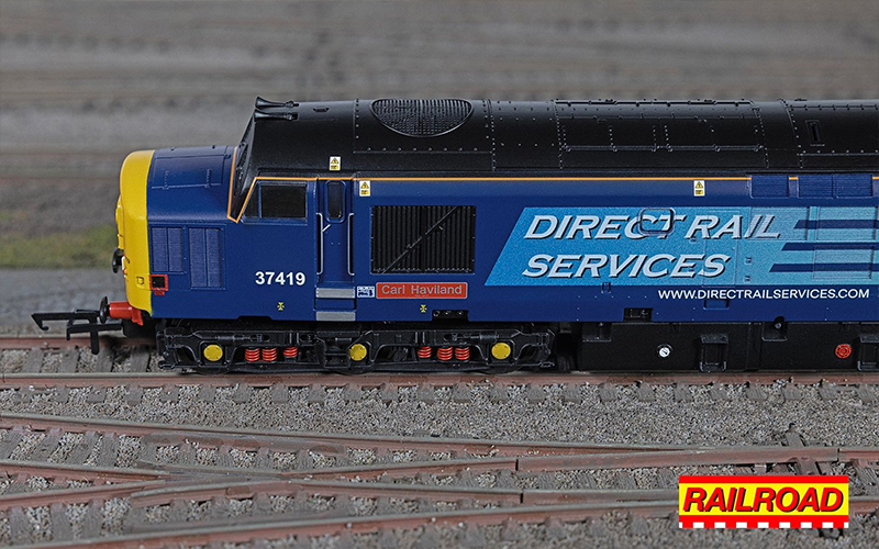 Hornby R30437TXS RailRoad DRS Class 37 'Carl Haviland' 37419 DCC Sound Fitted OO Scale