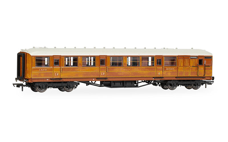 Hornby R40454 LNER Gresley Corridor 21437 Brake Composite Coach OO Scale