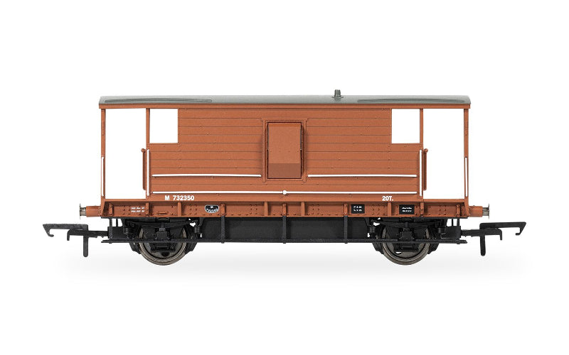 Hornby R60286 BR Ex LMS 732350 20T Brake Van OO Scale