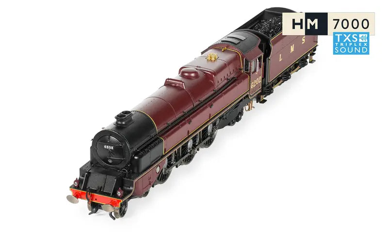 Hornby R30398TXS LMS Princess Royal Class "Turbomotive" 6202 DCC Sound Fitted OO Scale