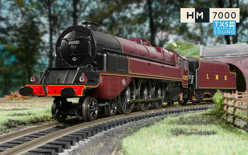 Hornby R30398TXS LMS Princess Royal Class "Turbomotive" 6202 DCC Sound Fitted OO Scale