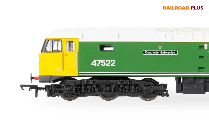 Hornby R30382 RailRoad Plus BR Class 47 Co-Co 47522 'Doncaster Enterprise' Era 8 OO Scale