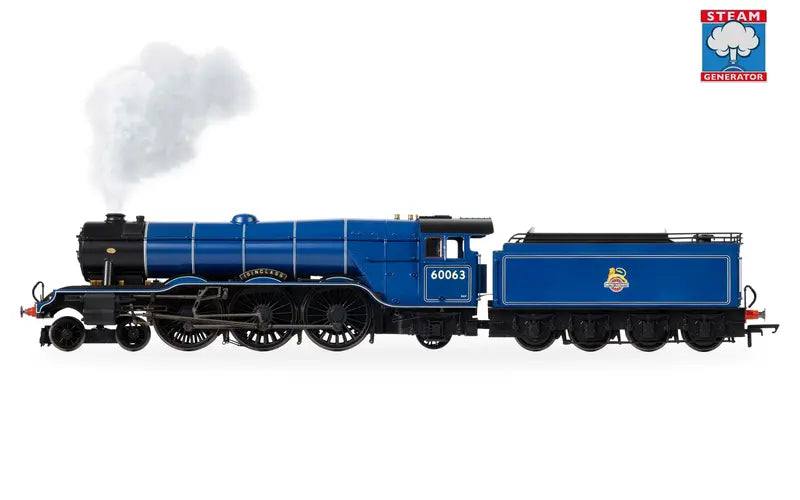 Hornby R30476SS BR (Early) Class A3 60063 'Isinglass' DCC Sound (With Steam Generator) OO Scale