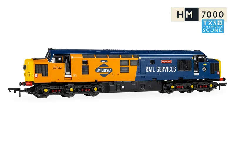 Hornby R30544TXS RailRoad: Rail Services Class 37 'Pegasus' 37422 DCC Sound Fitted OO Scale