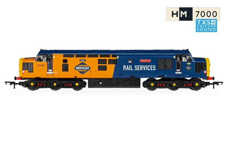 Hornby R30544TXS RailRoad: Rail Services Class 37 'Pegasus' 37422 DCC Sound Fitted OO Scale