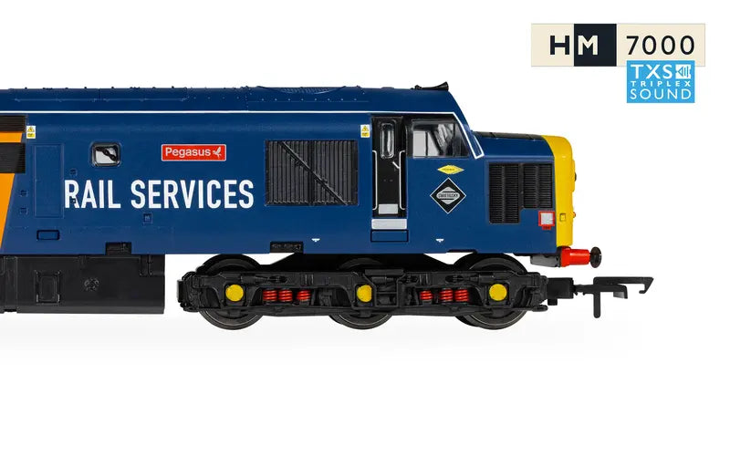 Hornby R30544TXS RailRoad: Rail Services Class 37 'Pegasus' 37422 DCC Sound Fitted OO Scale