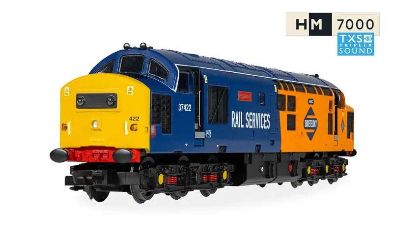 Hornby R30544TXS RailRoad: Rail Services Class 37 'Pegasus' 37422 DCC Sound Fitted OO Scale